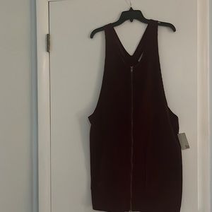 Maroon corduroy Dress